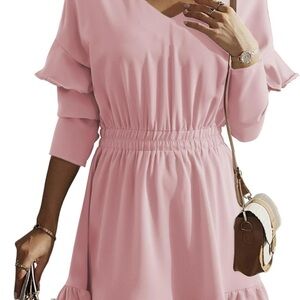 Elegant Pink Women's Dress